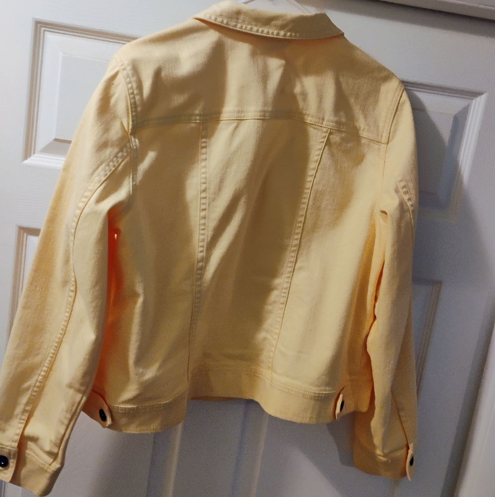Universal Thread Light Yellow Jean Jacket - image 2